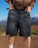 VIVANT DENIM SHORTS WASHED BLACK