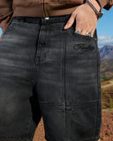 VIVANT DENIM SHORTS WASHED BLACK