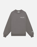 BACK LOGO CREWNECK COOL GREY