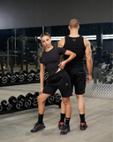 REALISM X DERRIMUT GYM R+D GYM SHORTS BLACK