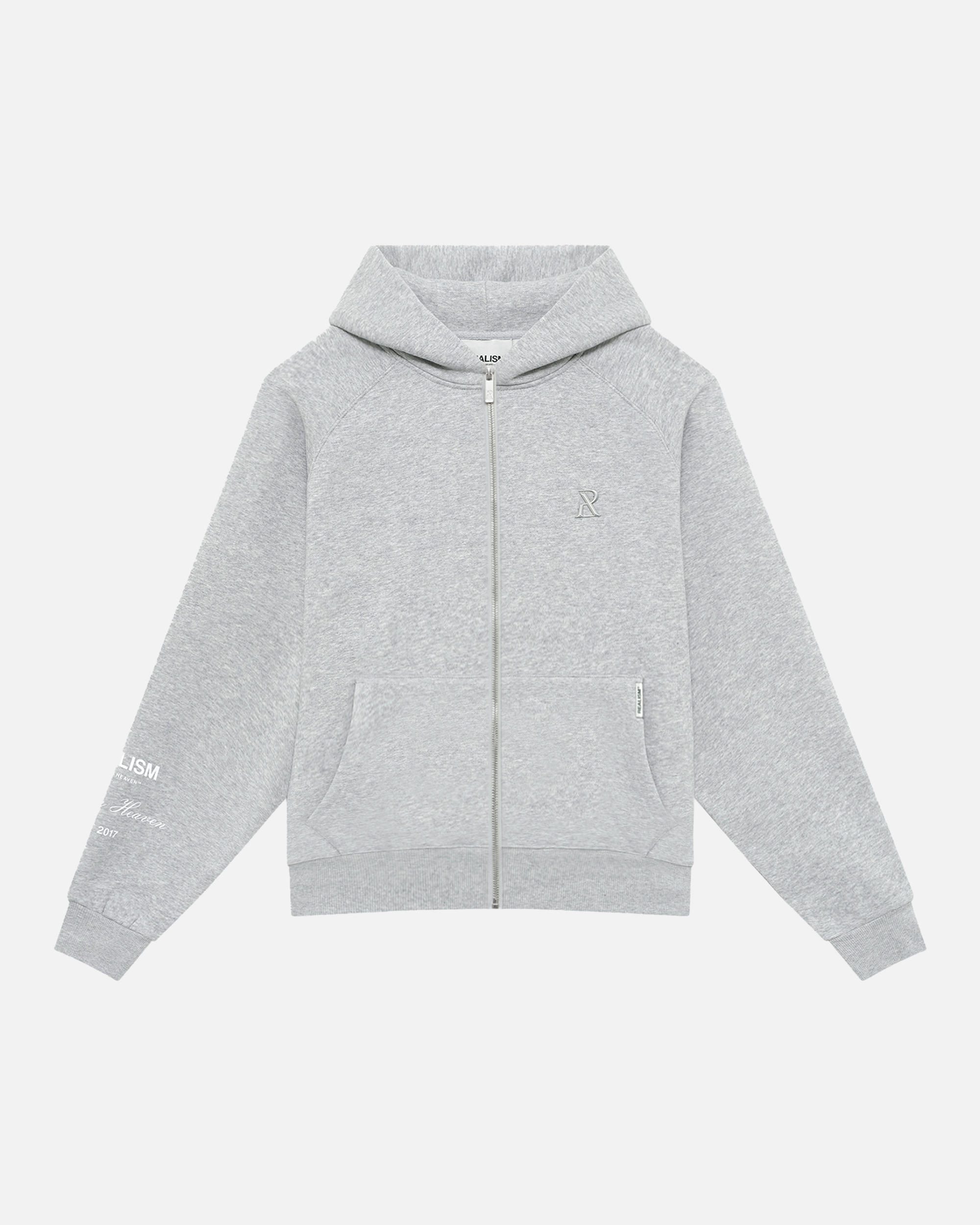 RADIANT ZIP HOODIE GREY MARLE – Realism