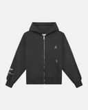 RADIANT ZIP HOODIE ASPHALT