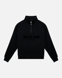IDOL HALF ZIP SWEATER BLACK