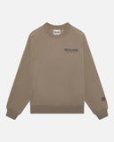BACK LOGO REFLECTIVE CREWNECK CEMENT