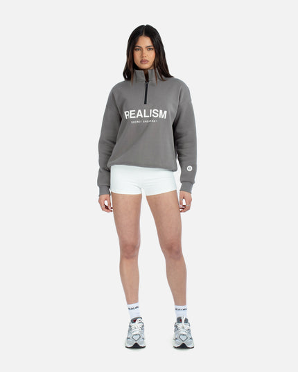 IDOL HALF ZIP SWEATER COOL GREY