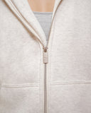 CORE BASICS ZIP HOODIE OATMEAL