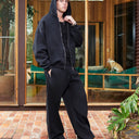 CORE BASICS ZIP HOODIE BLACK