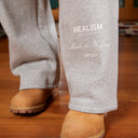 RADIANT SWEATPANTS OPEN LEG GREY MARLE