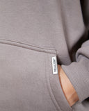 CORE BASICS ZIP HOODIE COOL GREY