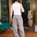 RADIANT SWEATPANTS OPEN LEG COOL GREY