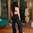 RADIANT SWEATPANTS OPEN LEG BLACK