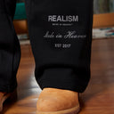 RADIANT SWEATPANTS OPEN LEG BLACK