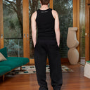 RADIANT SWEATPANTS OPEN LEG BLACK