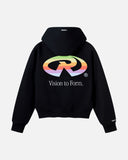 THINK REAL ZIP HOODIE BLACK