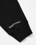 THINK REAL ZIP HOODIE BLACK
