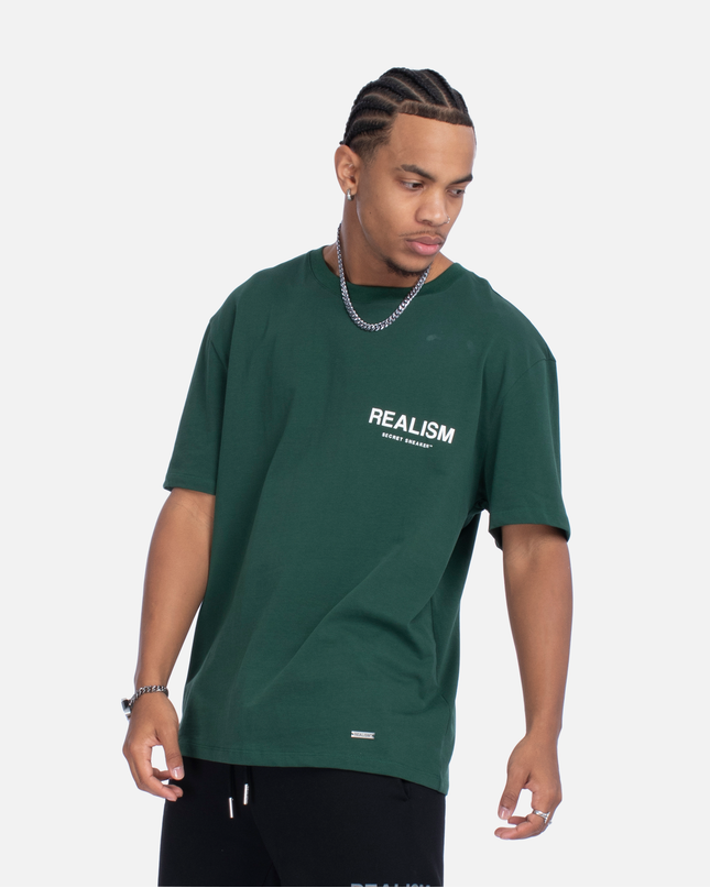 BACK LOGO TEE PINE GREEN
