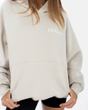 BACK LOGO HOODIE WHEAT
