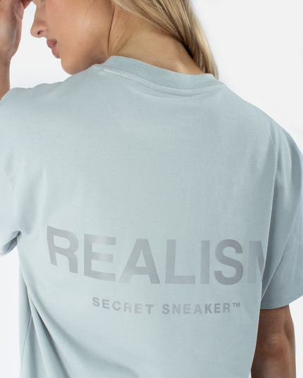 BACK LOGO REFLECTIVE SUB SLATE TEE