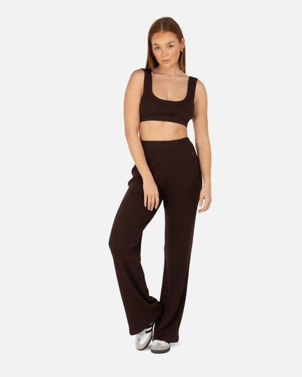 MAISON RIB PANTS MOCHA