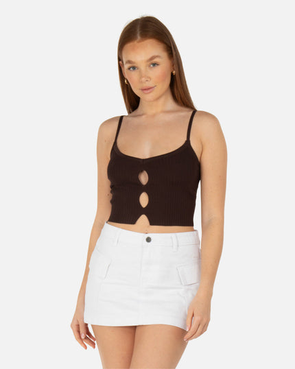 GENTLER RIB TANK MOCHA