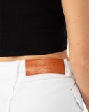 DOVER DENIM CARGO SKIRT WHITE