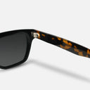 TRAVIS LOGO SUNGLASSES BLACK TORTOISE