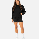 COURT BOXY HOODIE BLACK
