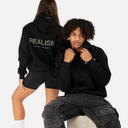 COURT BOXY HOODIE BLACK