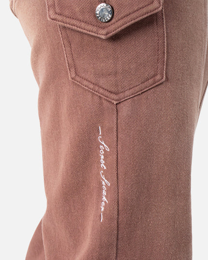 ORLEANS DENIM CARGO FADED BROWN