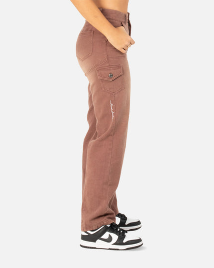 ORLEANS DENIM CARGO FADED BROWN