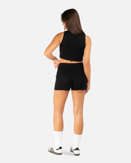ACHELON KNIT SHORTS BLACK