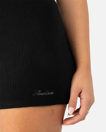 ACHELON KNIT SHORTS BLACK