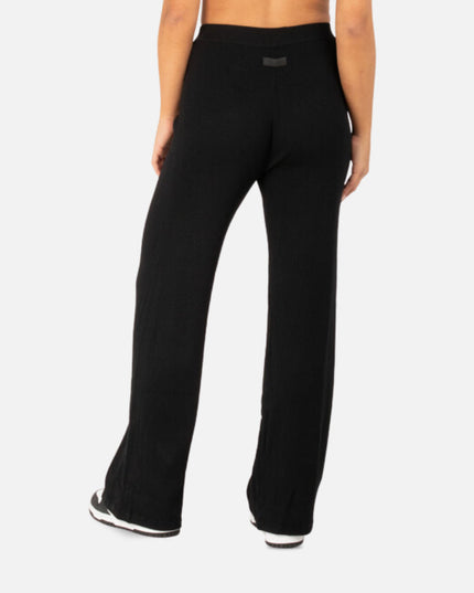 MAISON RIB PANTS BLACK
