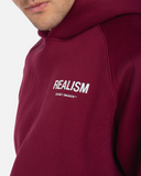 BACK LOGO HOODIE CARMINE RED
