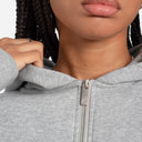 RADIANT ZIP HOODIE GREY MARLE