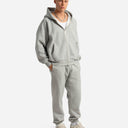 RADIANT ZIP HOODIE GREY MARLE