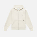 RADIANT ZIP HOODIE IVORY