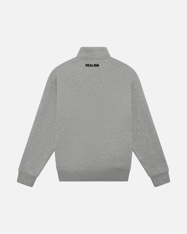 IDOL HALF ZIP SWEATER CLOUD GREY