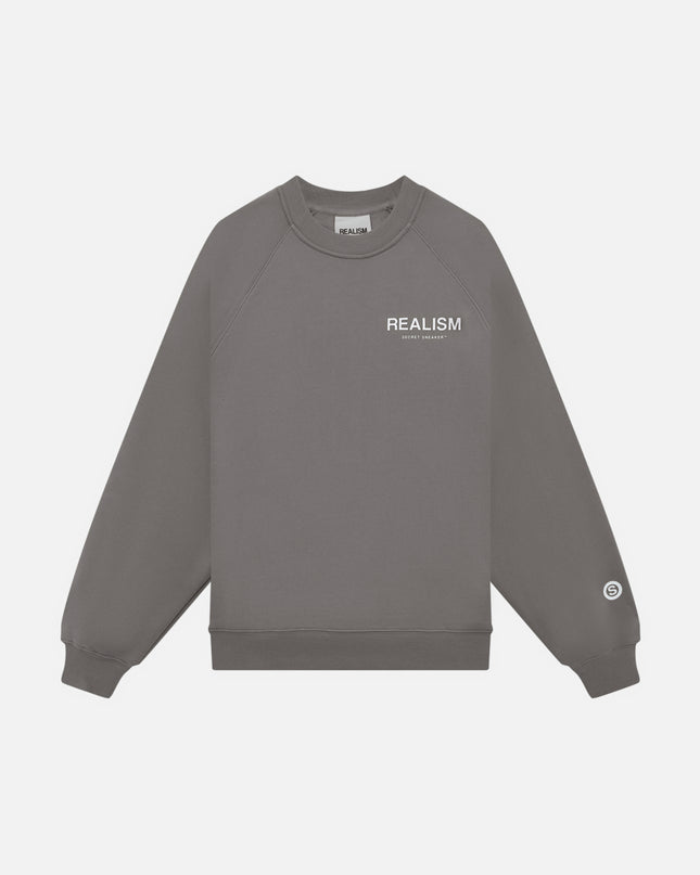 BACK LOGO CREWNECK COOL GREY