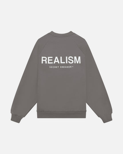 BACK LOGO CREWNECK COOL GREY