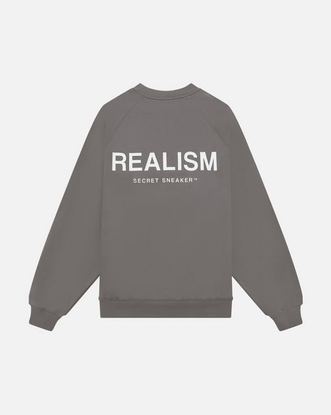 BACK LOGO CREWNECK COOL GREY