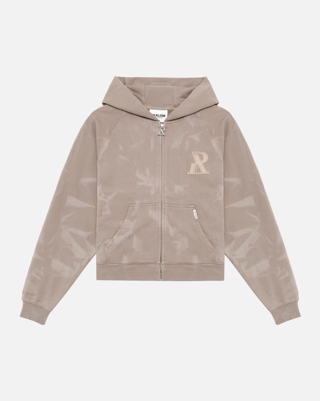 LEGACY ZIP HOODIE WASHED STONE