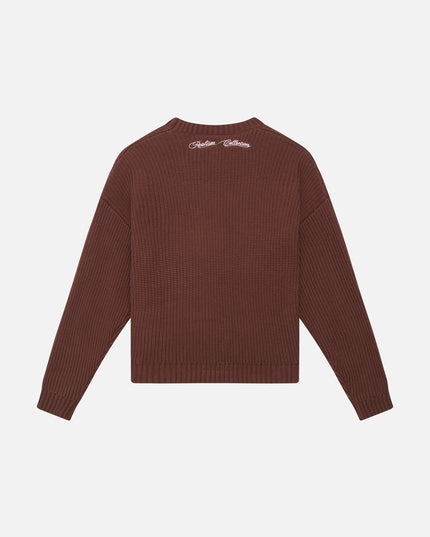 VIVANT KNIT SWEATER REDWOOD