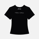 SCRIPT BABY TEE BLACK