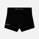 SCRIPT FOLDOVER SHORTS BLACK