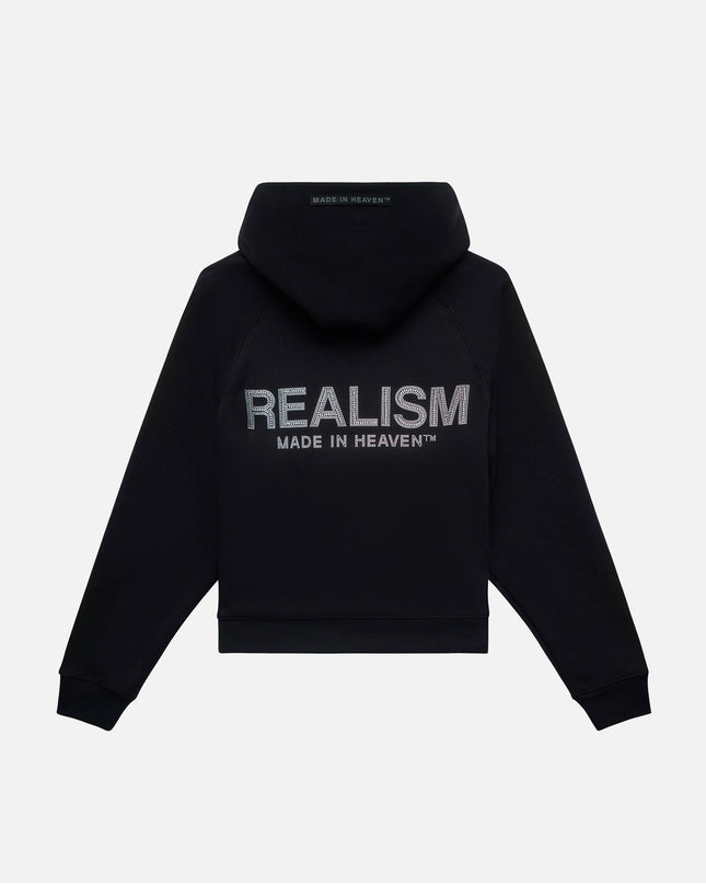 GLIMMER LOGO HOODIE BLACK
