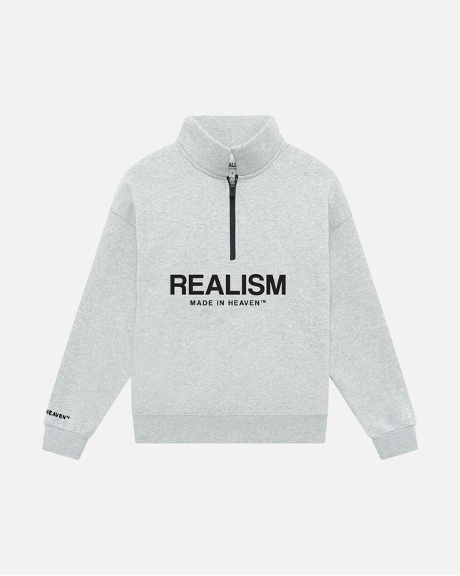 ELITE HALF ZIP SWEATER CLOUD GREY
