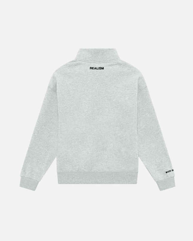 ELITE HALF ZIP SWEATER CLOUD GREY
