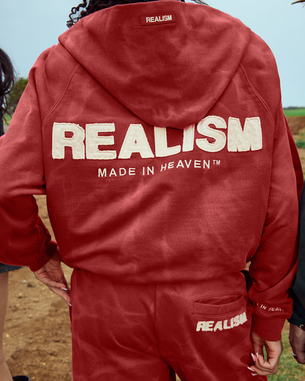 LEGACY HOODIE WASHED CARMINE