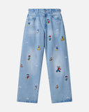 REALISM AND DISNEY CHARACTER DENIM WASHED BLUE
